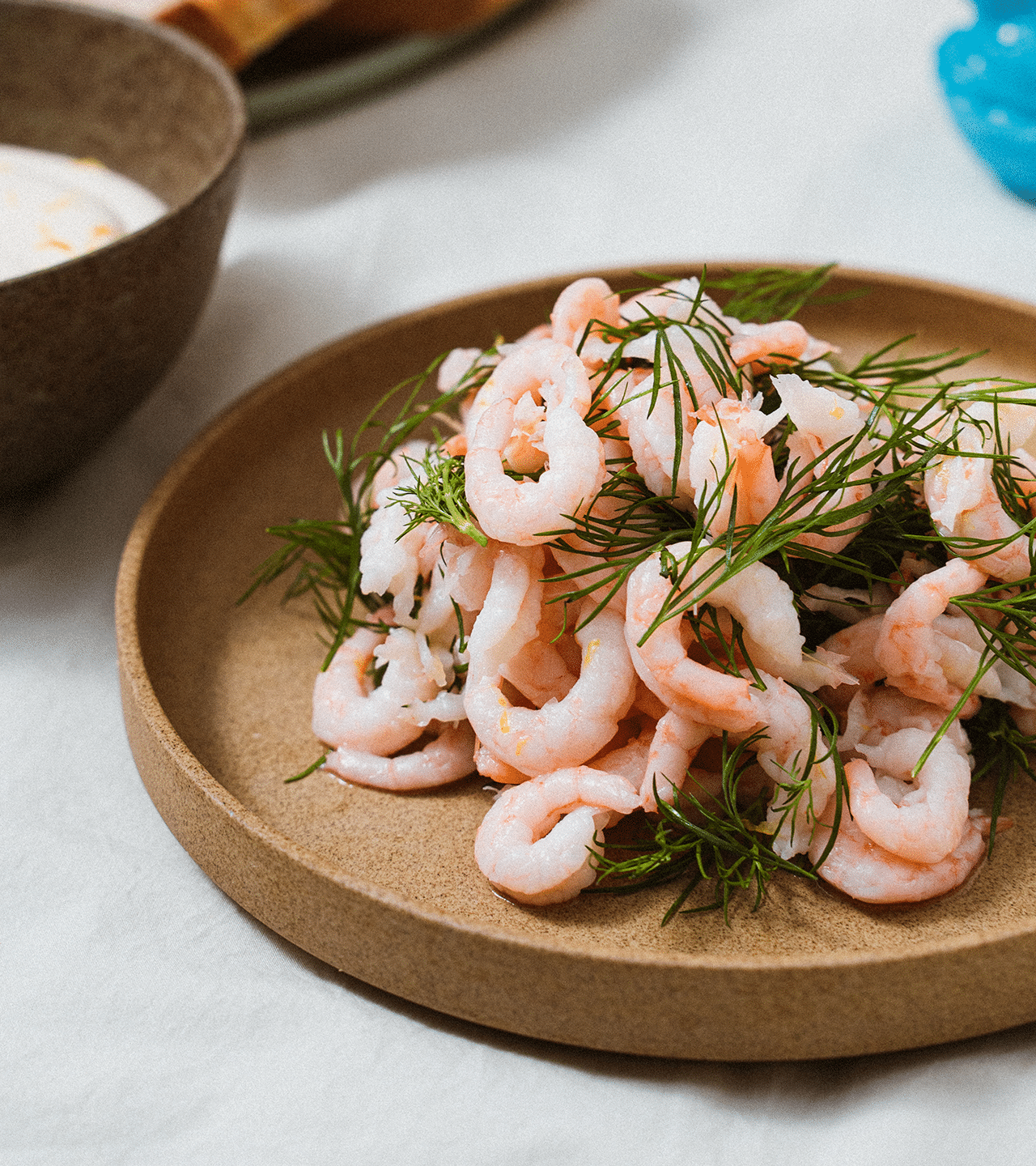 Håndpillede rejer - påskemenu